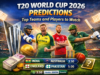 T20 World Cup 2026 Predictions: Top Teams and Players to Watch